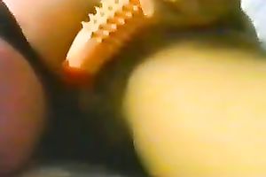 Prurient nympho stuffs her fuckhole with her sex toy