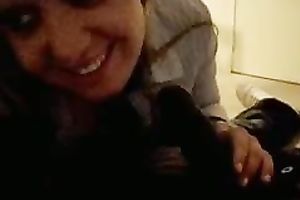 Check out her hungry eyes when this babe gobbles my dark shaft