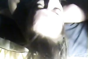 Homemade sex tape with me face-fucking a lascivious brunette hair floozy