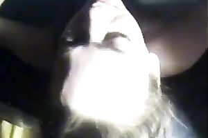 Homemade sex tape with me face-fucking a lascivious brunette hair floozy