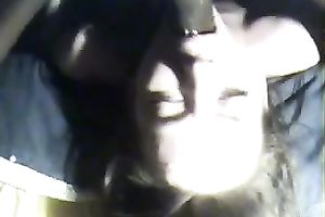 Homemade sex tape with me face-fucking a lascivious brunette hair floozy