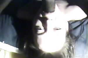 Homemade sex tape with me face-fucking a lascivious brunette hair floozy