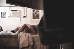 Hot Married slut in her bedroom loved to engulf pecker and then ride it