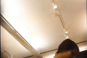 Gorgeous dark brown legal age teenager in the store got filmed upskirt