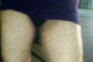 Dirty slut shows herself engulfing a dildo and shoving her cooter