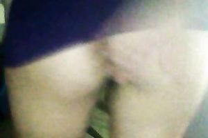 Dirty slut shows herself engulfing a dildo and shoving her cooter