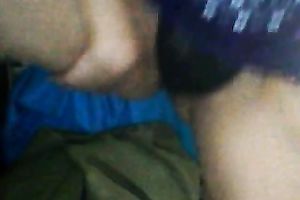 Dirty slut shows herself engulfing a dildo and shoving her cooter