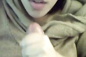 Cute Asian cheating wife sucks hard knob and acquires a load of cum on her face