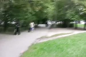 Public pissing fetish solo episode with lewd golden-haired Kate