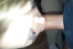 Just a oral job from juvenile floozy with lots of makeup