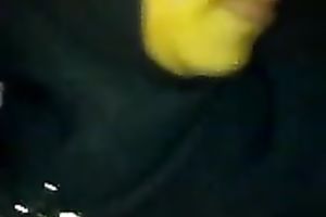 This gal is not shy to break the rules and fuck in front of the camera