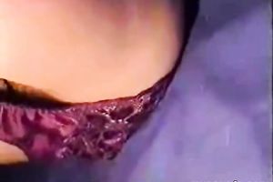 Amateur whore lets her BF help her finger her hirsute cookie