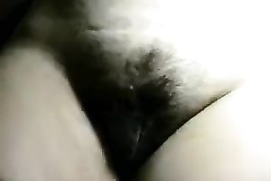 Check out the unshaved snatch of my juvenile girlfriend in sofa