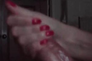 Stroking my husbands large pecker