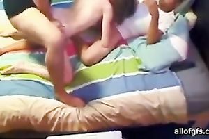 Super wicked hoe takes on 2 rock hard schlongs at the same time