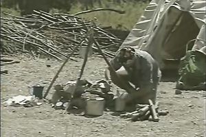 Blonde beauty sucks a weiner outdoors and acquires screwed hard