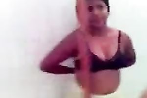 Cute hawt exotic slutty wife flashes her natural overweight titties