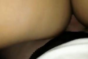 I enjoy watching my hard penis slip into my girlfriend's fanny