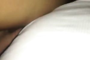 I enjoy watching my hard penis slip into my girlfriend's fanny