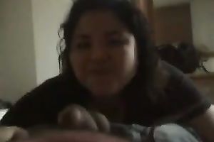Chubby Asian whore sucks my cock and doesn't desire to stop
