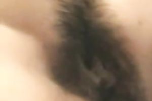 Sweet and sexually excited white milf floozy with shaggy wet crack in my ottoman