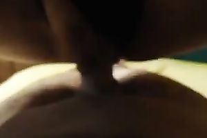 My excited housewife wearing pants jumps on my knob in POV movie