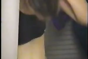 Skinny honey acquires in nature's garb in the changing room and exposes her pointer sisters