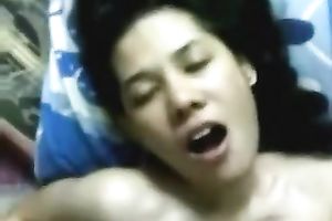 POV video with a pretty Asian playgirl having enjoyment with her BF