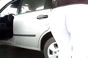 Quite a wet large corpulent a-hole of a horny white wife on the gas station