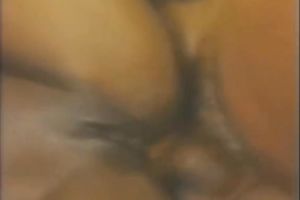 Ebony cutie blows and gets her wet crack slammed in retro sex scene