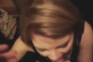 Beautiful and sexy legal age teenager girlfriend getting her face overspread with cum