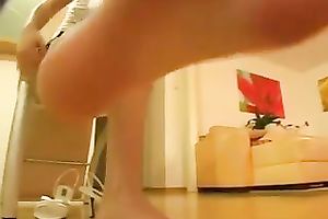 Stunning foot fetish solo with me demonstrating my feet for the web camera