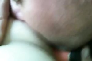 Dildoing and licking hairless vagina of my puffy girlfriend