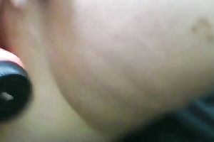 Dildoing and licking hairless vagina of my puffy girlfriend