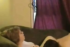 big beautiful woman white lesbian babes playing on the ottoman softcore games