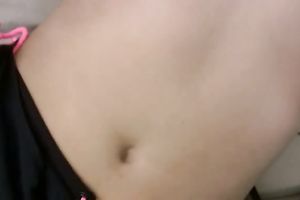 Bound blindfolded girl gets her bald pussy fingered in POV movie