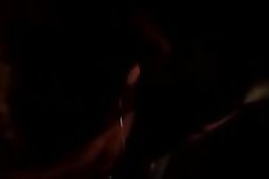 Next-door hussy wearing glasses sucks my dark boner in POV clip