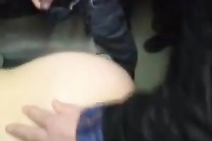 Homemade team fuck sex movie with a lascivious short-haired bitch