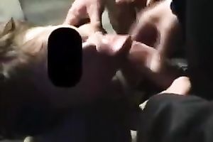 Homemade team fuck sex movie with a lascivious short-haired bitch