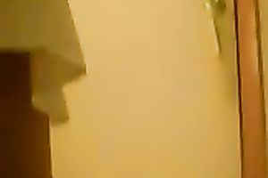 Sweet and cute Asian dark brown babe on cam flashing