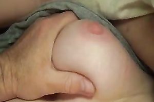 Homemade movie with me playing with my bulky wife's large whoppers