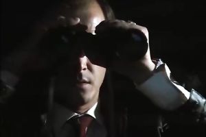 Busty red haired milf smokin' and licking her own teats