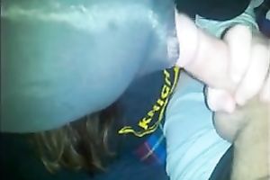 She pulled on a nylon nylons on her head and sucked my ramrod