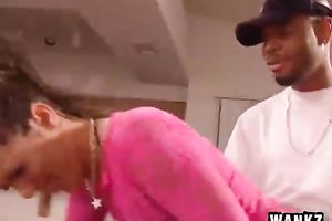 Dirty skank will love sex with dark guy in any position