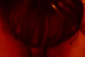 Lustful big beautiful woman works on my ramrod in POV video and eats the ball batter