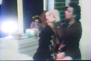 Bunch of lustful males attacked one dark head doxy and fucked her throat roughly