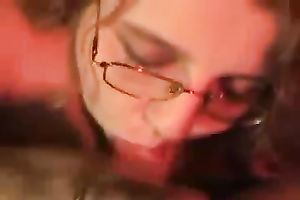 My dear fattie works on my boner and acquires a priceless facial ejaculation