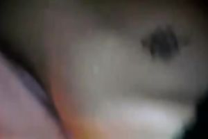 She showed me her snatch lips sticking out of her panties