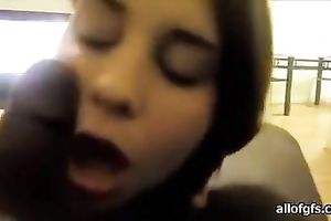 Amateur legal age teenager beauty enjoys engulfing a BBC in awesome POV episode