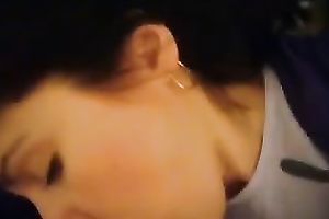 My knew girlfriend sucks ramrod like greedy fro cum-dessert